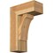 Ekena Millwork Legacy Block Rough Sawn Bracket w/ Offset Brace, Western Red Cedar, 8"W x 18"D x 26"H BKT0806X18X26LEC05RWR - alternate 1